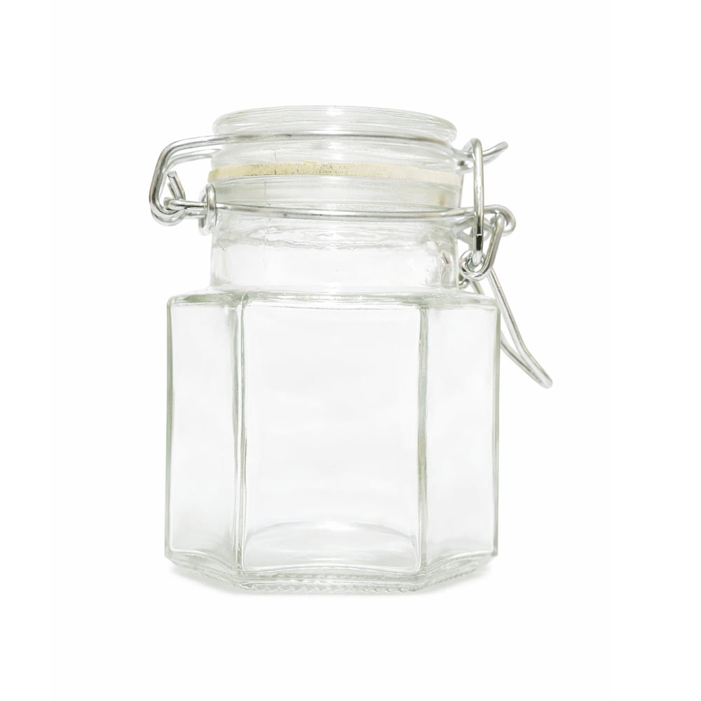 Bote de cristal hermético especiero hexagonal 85 g Casa y Menaje - Imagen 1