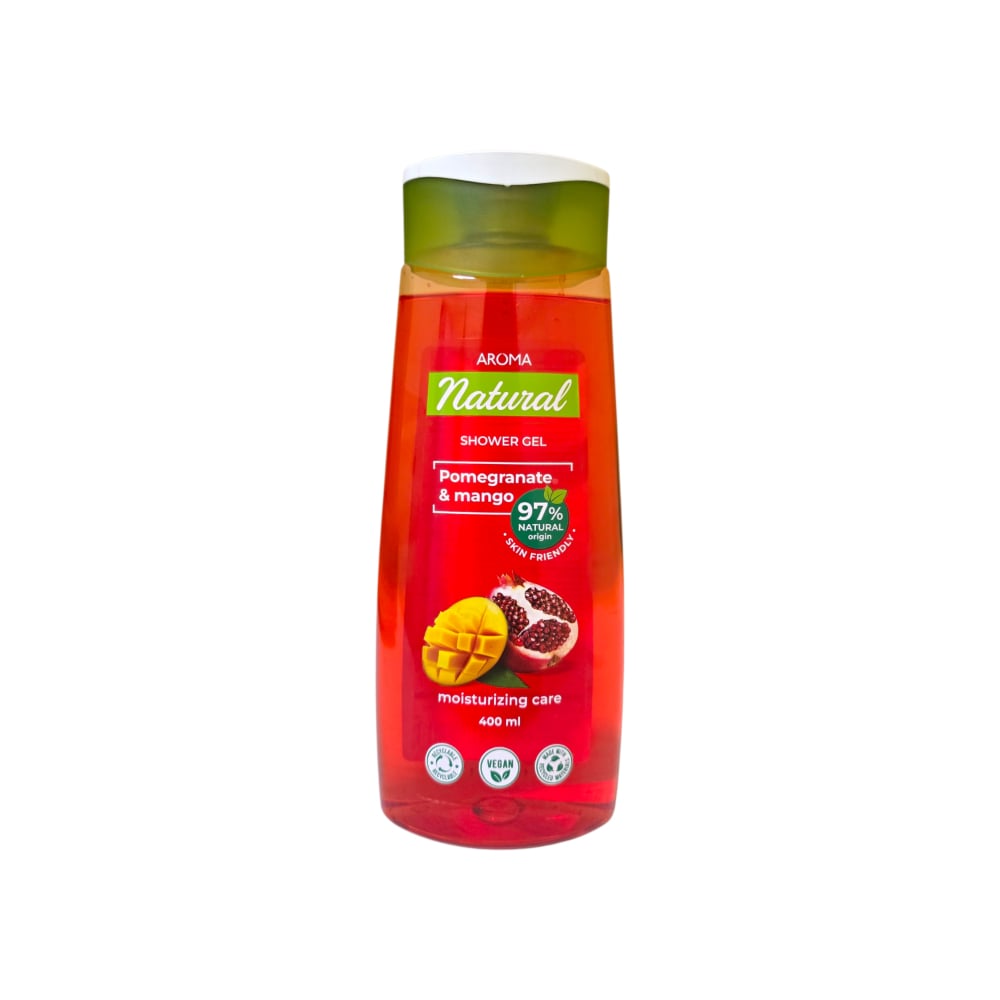 Gel de baño de granada y mango Aroma Natural (400 ml) - Imagen 1