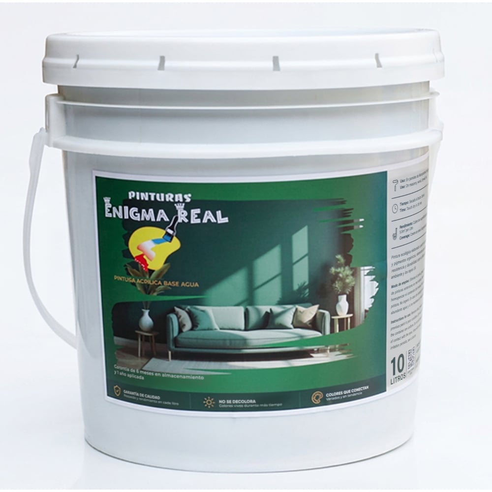 Pintura Acrílica Gris Enigma Real (10 L) - Imagen 1