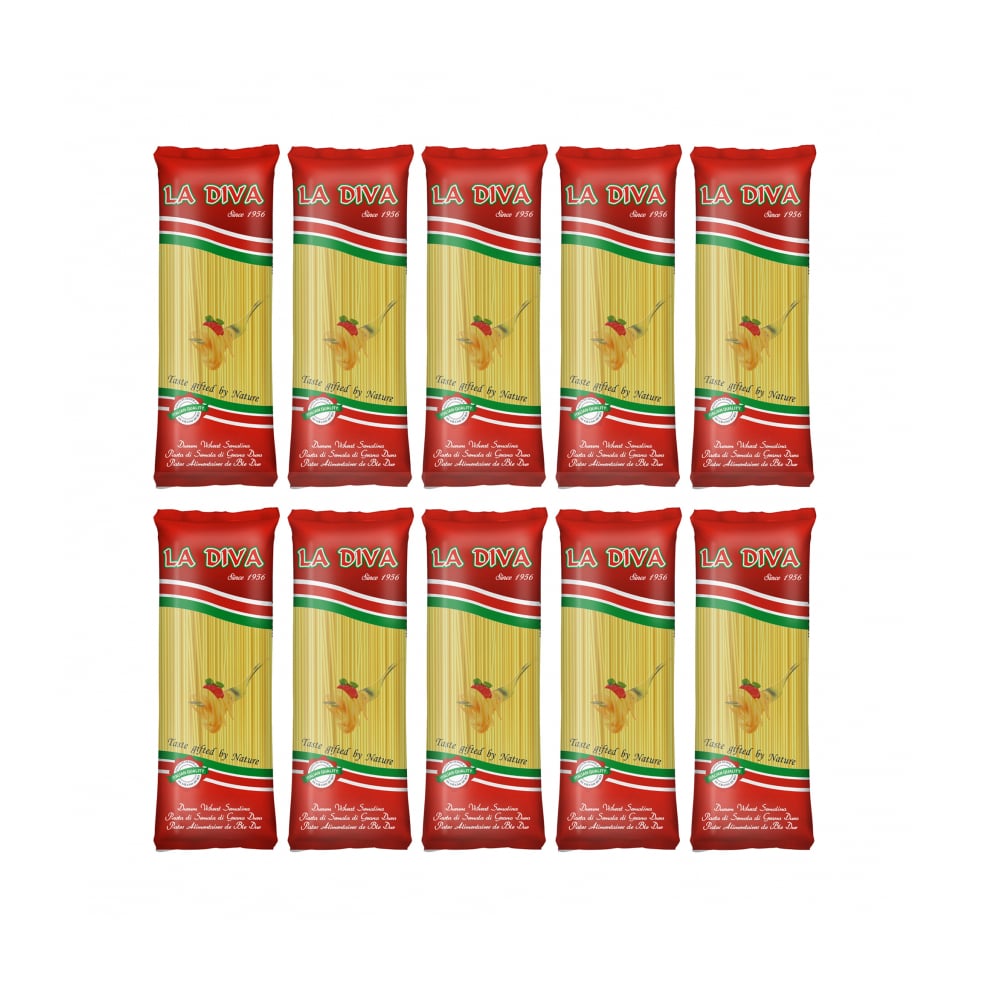 Espaguetis La Diva (10 x 500 g / 1.1 lb) - Imagen 1