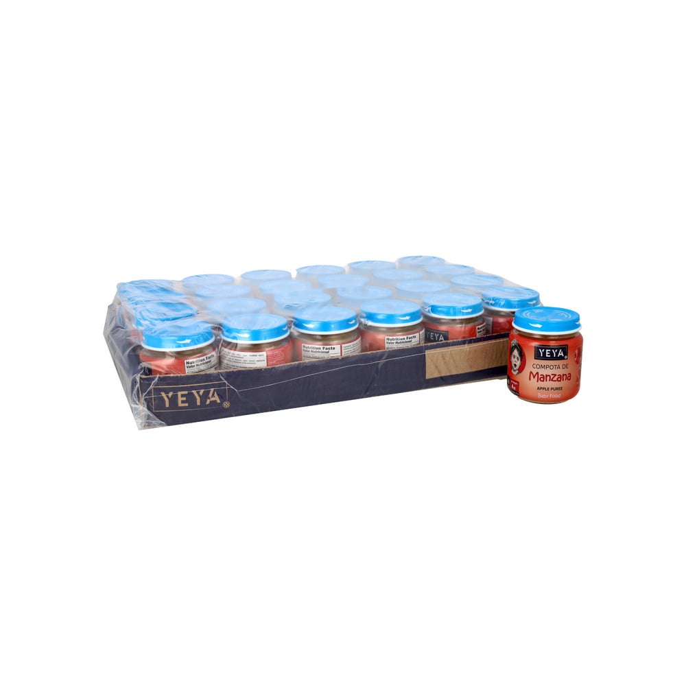 Compota de manzana YEYA (24 x 113 g / 4 oz) - Imagen 1