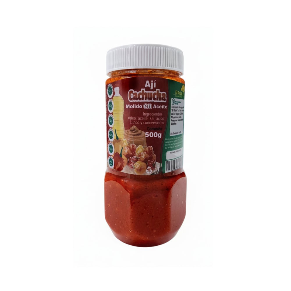 Ají cachucha molido con aceite El Roble (500 g / 1.1 lb) - Imagen 1