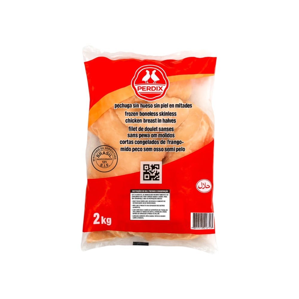 Pechuga de pollo sin hueso y sin piel Perdix (2 kg / 4.4 lb) - Imagen 1