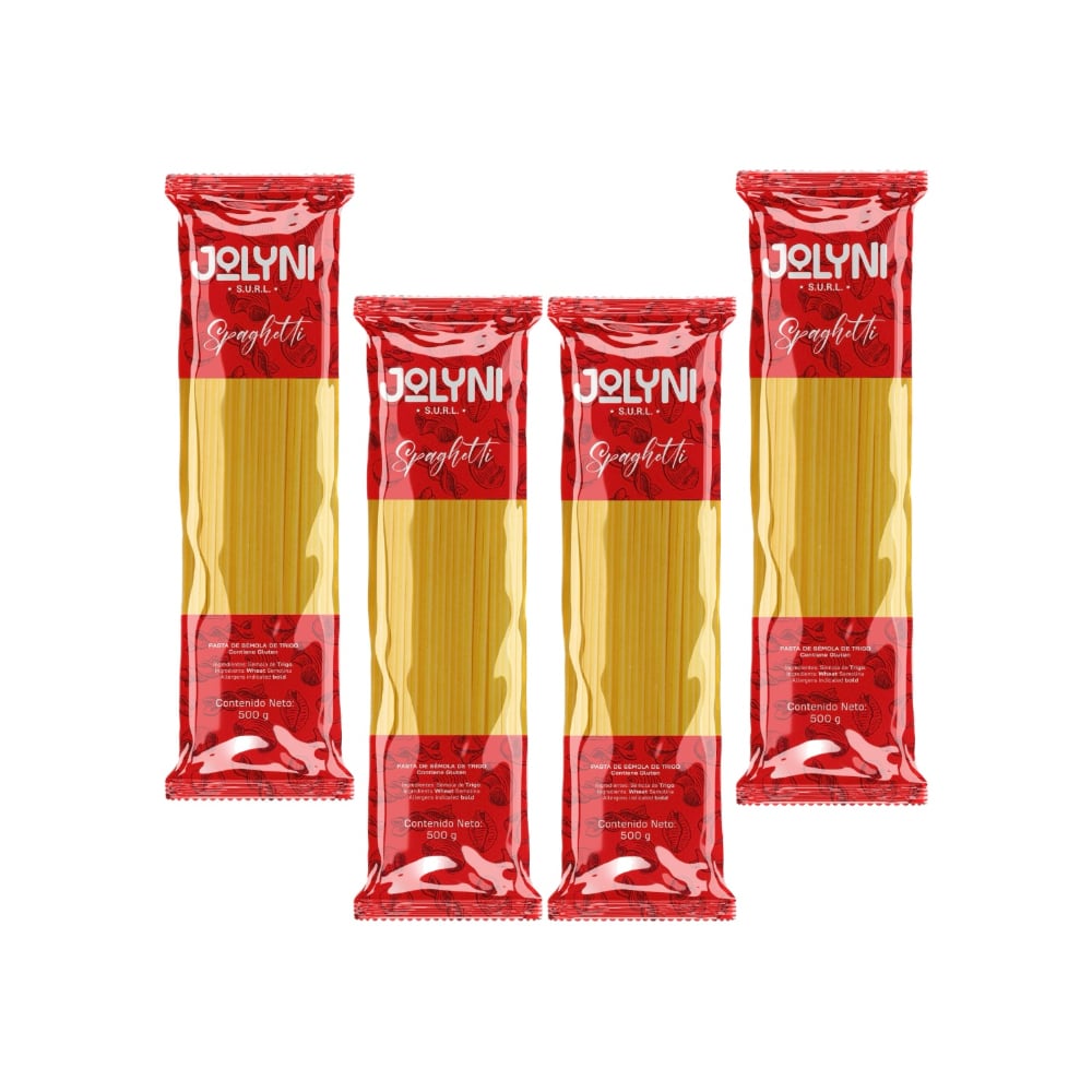 Spaghetti Jolyni (4 X 500 g / 17.63 oz) - Imagen 1