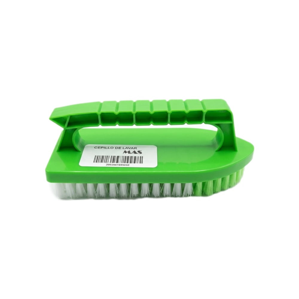 Cepillo de lavar con mango ergonómico verde MAS - Imagen 1