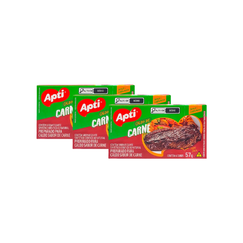 Caldo sabor carne (3 x 57 g / 2.01 oz) - Imagen 1