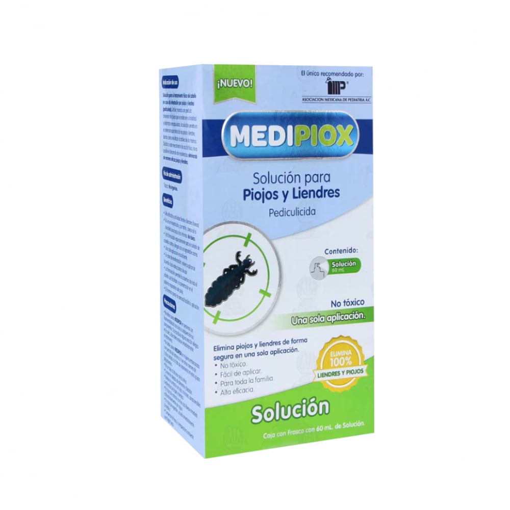 Solución para piojos y liendres MediPiox (60 ml) - Imagen 1