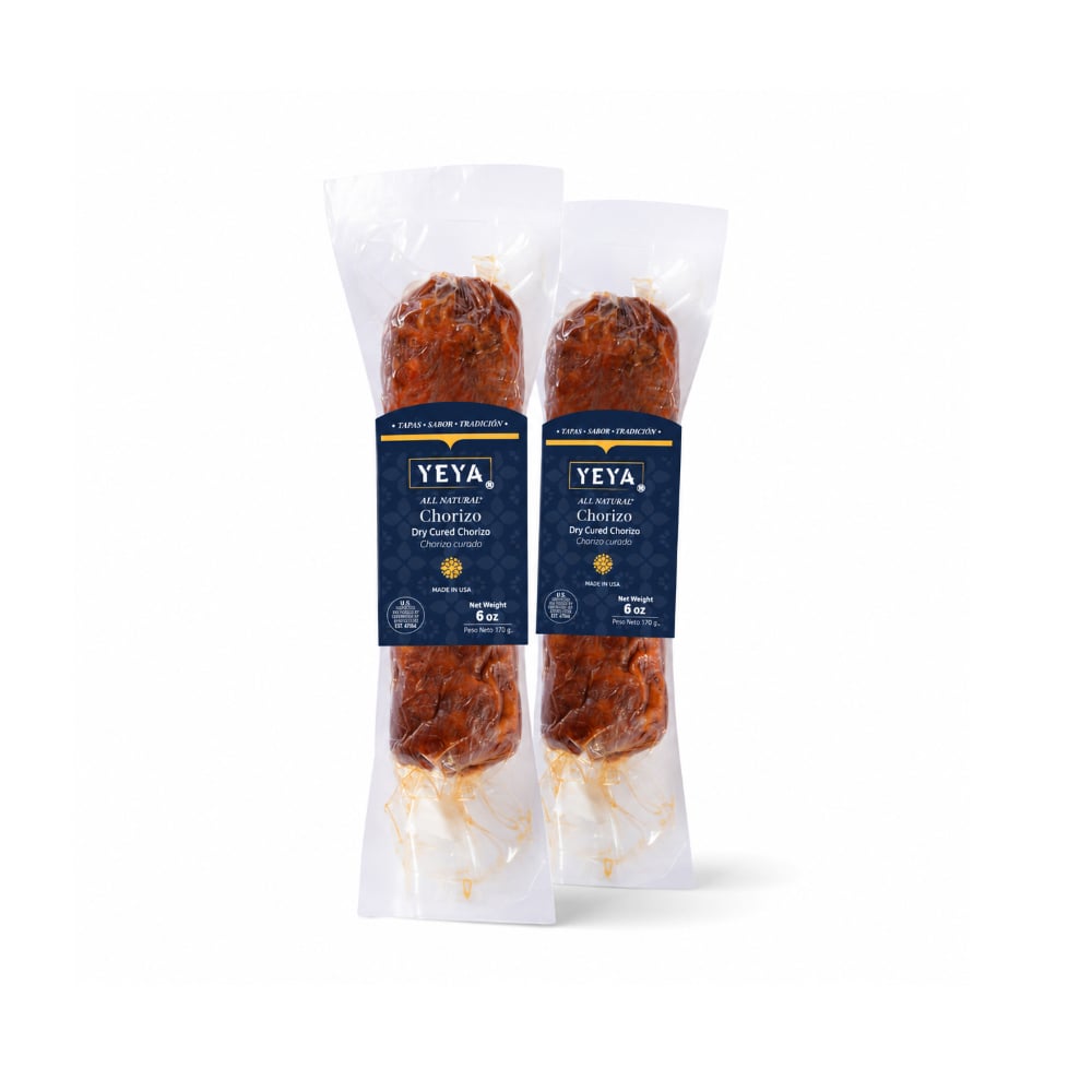 Chorizo Curado -tipo vela- YEYA (2 x 170 g / 6 oz) - Imagen 1