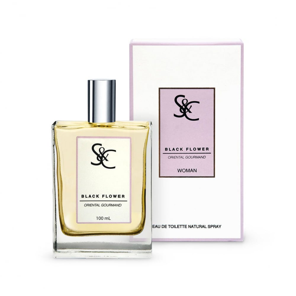Eau de toilette para mujeres Black Flower S&C (100 ml) - Imagen 1