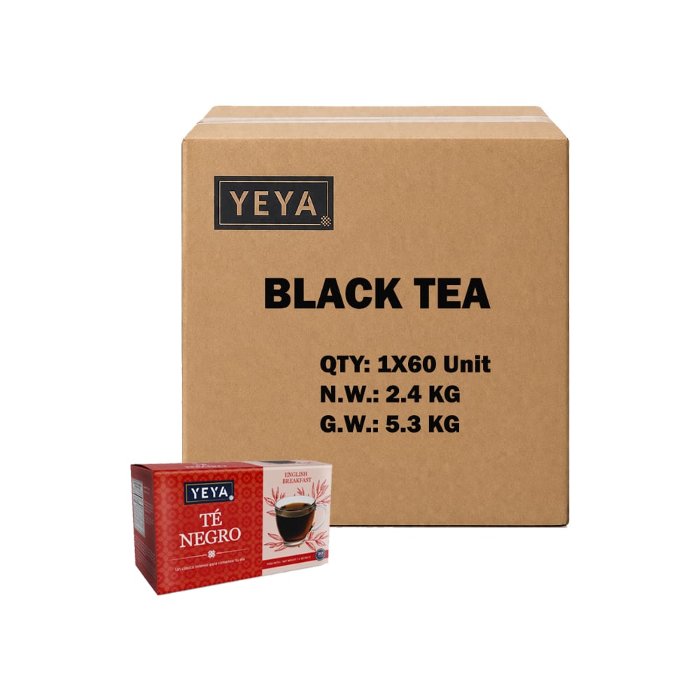 Té negro YEYA (60 x 40 g / 1.4 oz) - Imagen 1