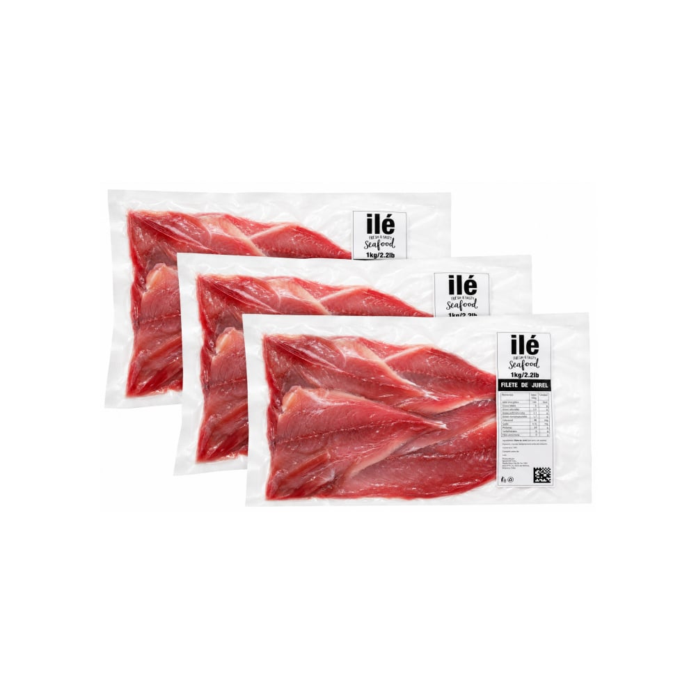 Filete de pescado Jurel Ilé (3 x 1 kg / 2.2 lb) - Imagen 1