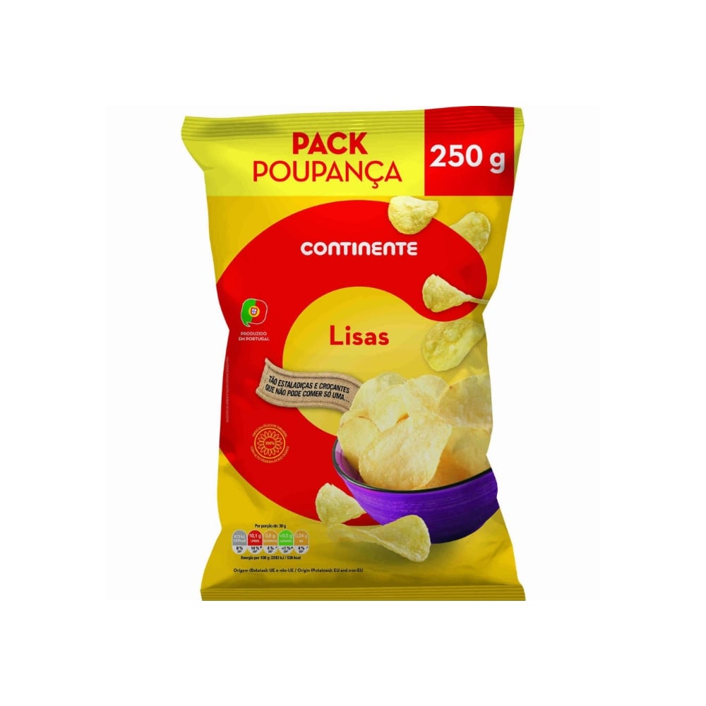 Patatas fritas estándar, paquete ahorro, Continente (250 g / 8.82 oz) - Imagen 1