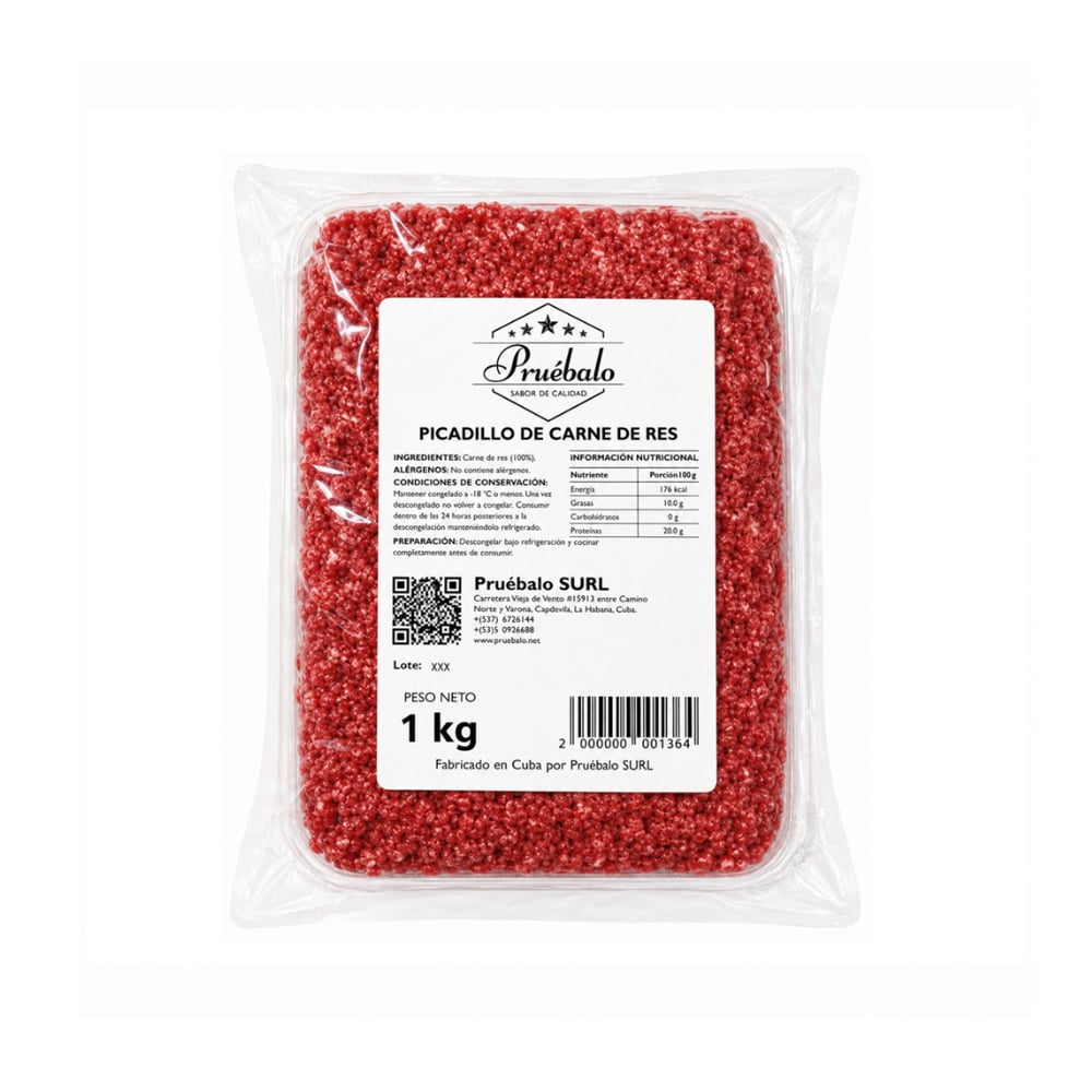 Picadillo de res Pruébalo (1kg / 2.2 lb) - Imagen 1