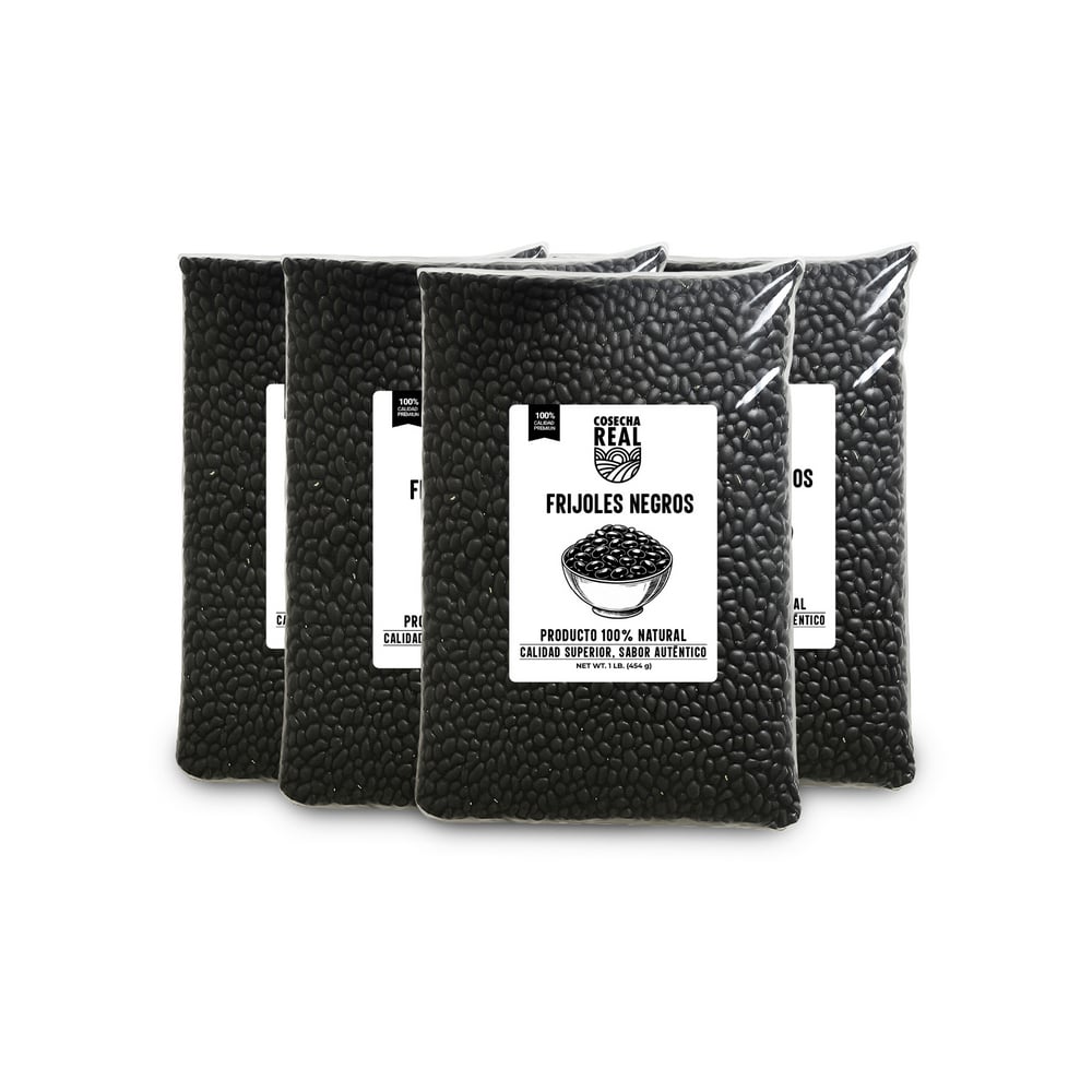 Frijoles negros Cosecha Real (4 x 454 g / 1 lb) - Imagen 1