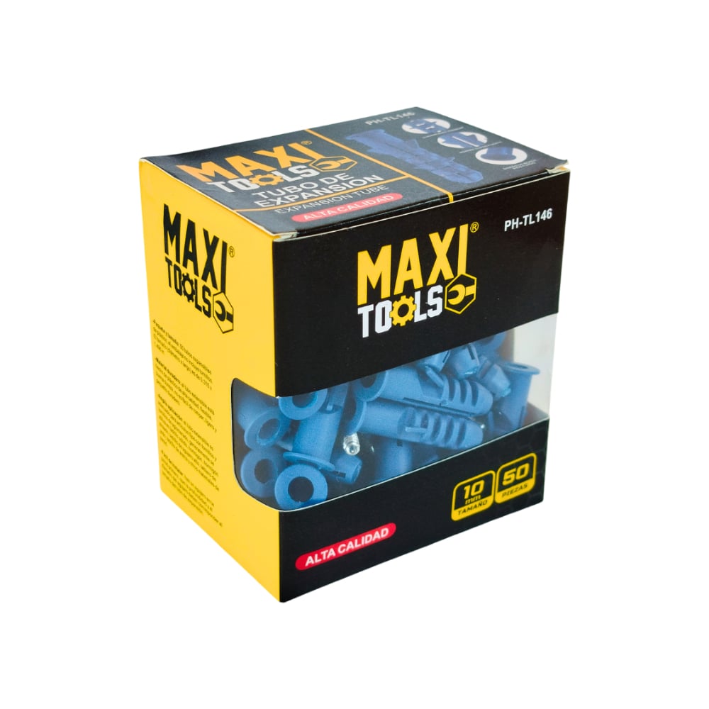 Tubo de expansión - 10 mm Maxi Tools (50 U) - Imagen 1
