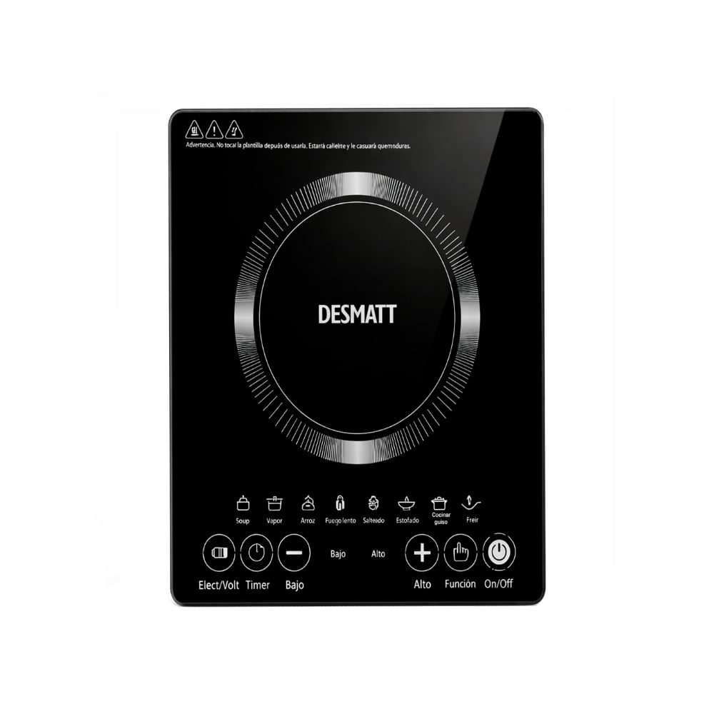 Cocina de inducción negra Desmatt CDI-130 - Imagen 1