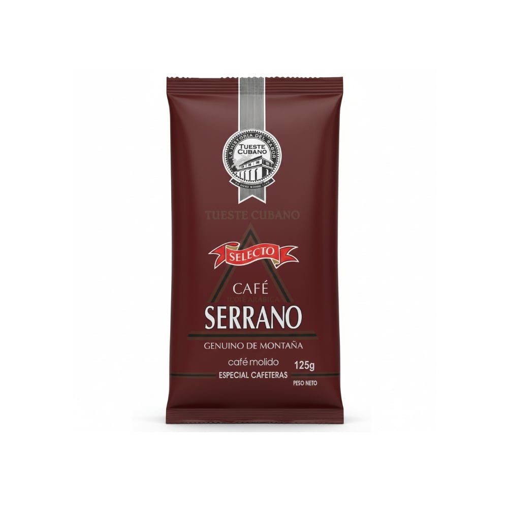 Café molido tueste cubano Serrano (125 g / 4.4 oz) - Imagen 1