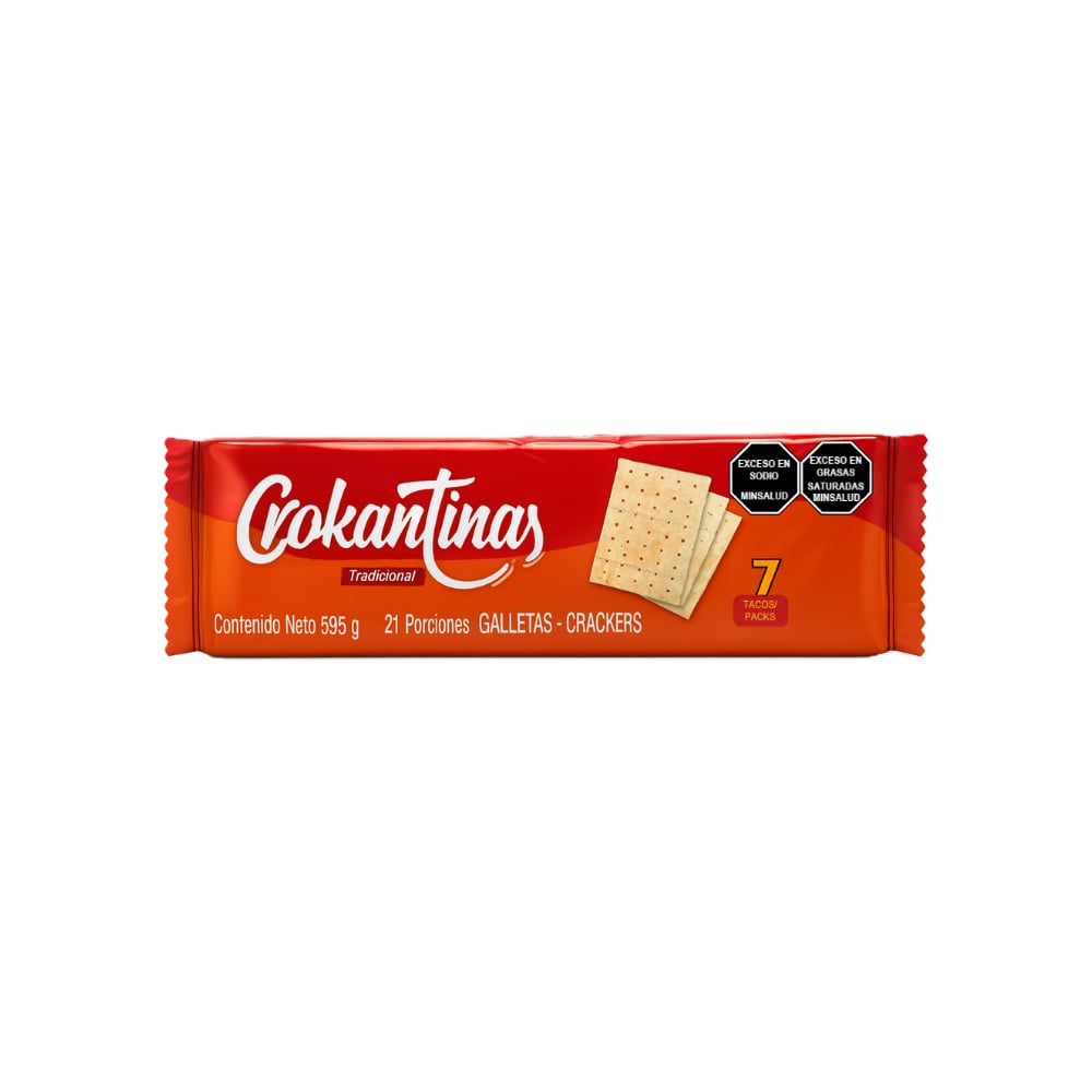 Galletas saladas Crokantinas (595 g / 1.31 lb) - Imagen 1