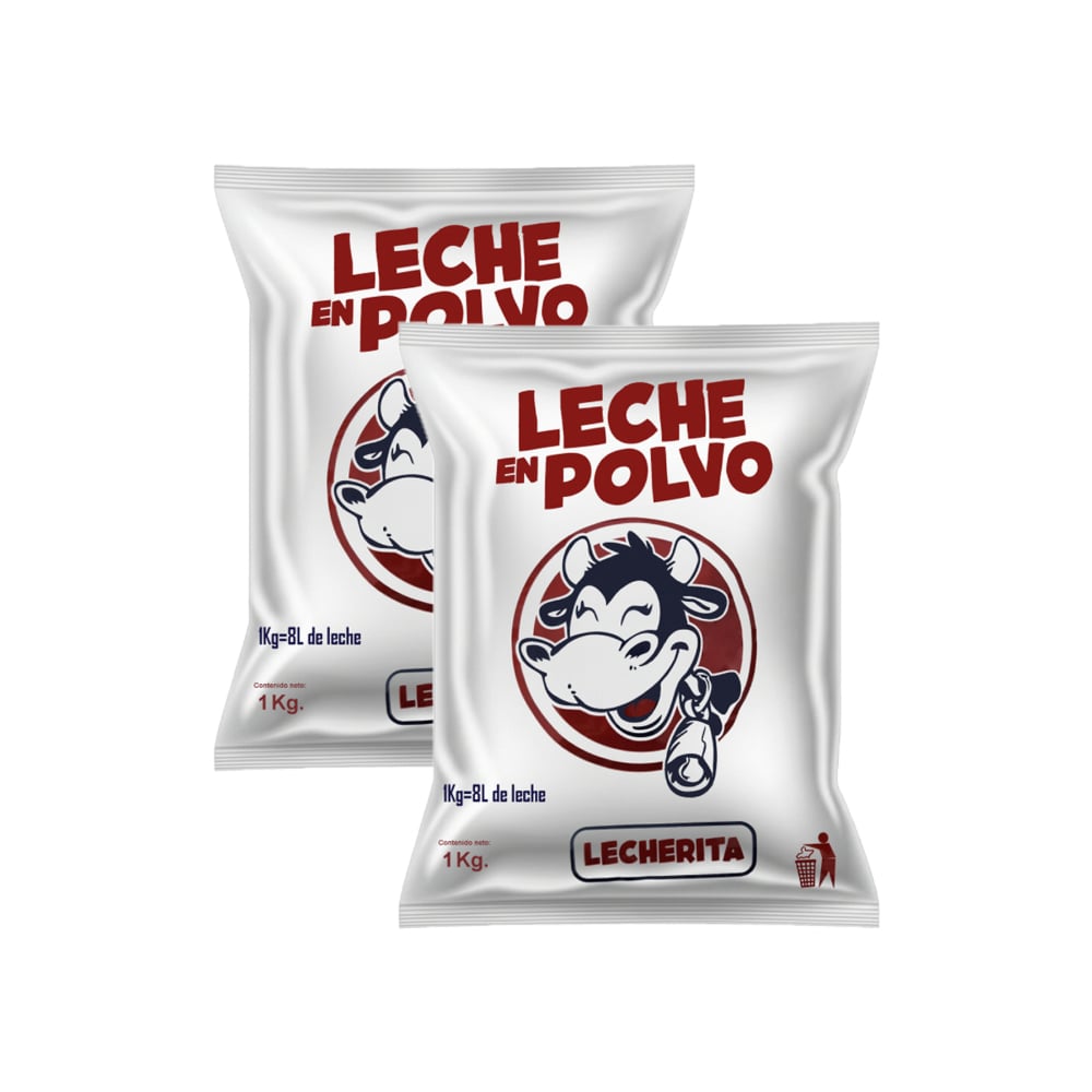 Leche en polvo Lecherita (2 x 1 kg / 2.2 lb) - Imagen 1