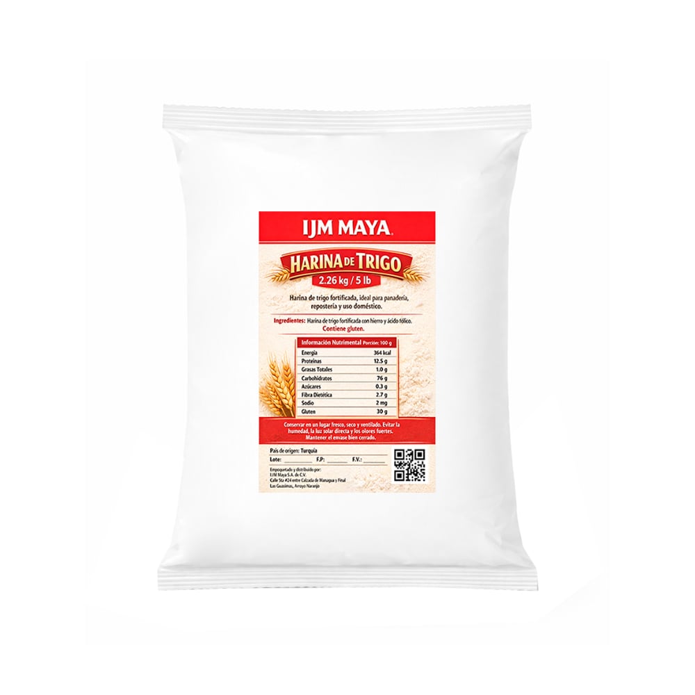 Harina de trigo fortificada IJM Maya (2.26 kg / 5 lb) - Imagen 1