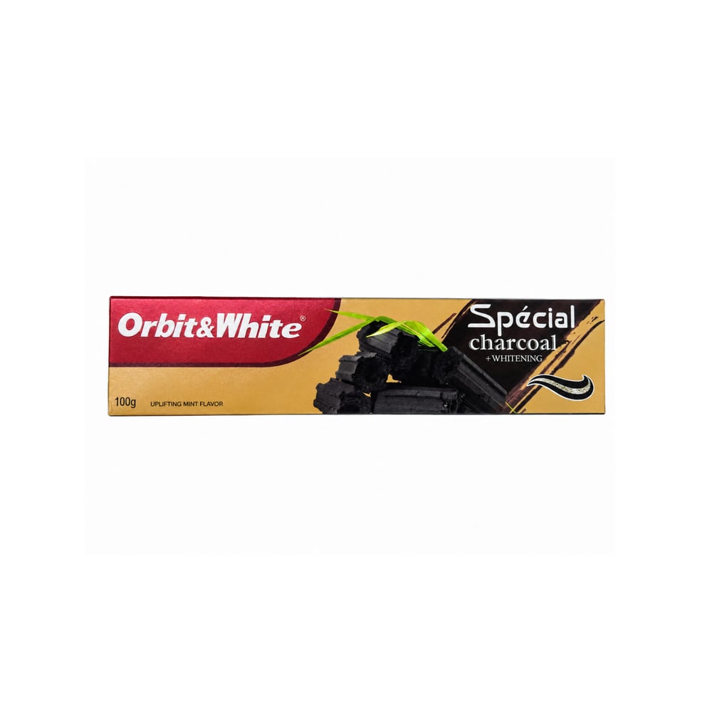 Pasta dental de carbón activado Orbit & White (100 g / 3.5 oz) - Imagen 1