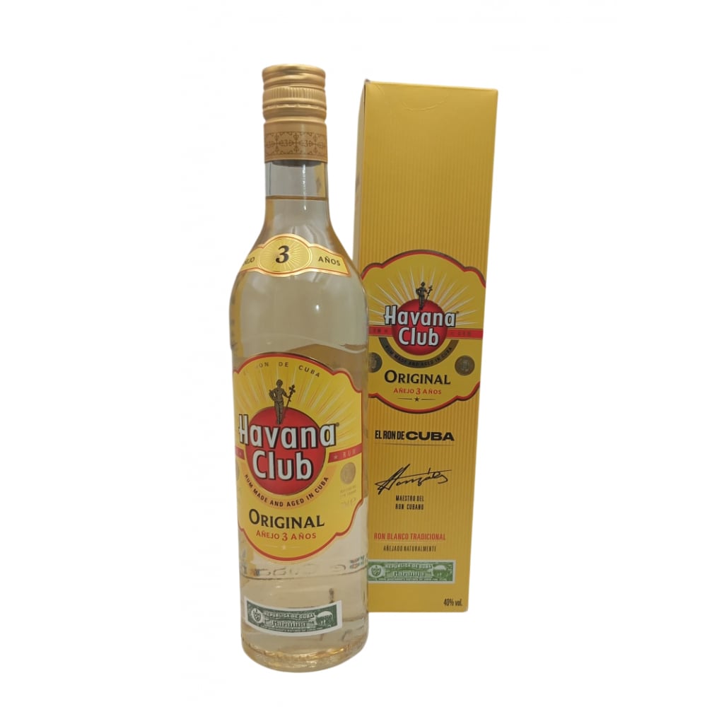 Botella de ron Original Añejo 3 Años 40 % vol Havana Club (700 ml) - Imagen 1