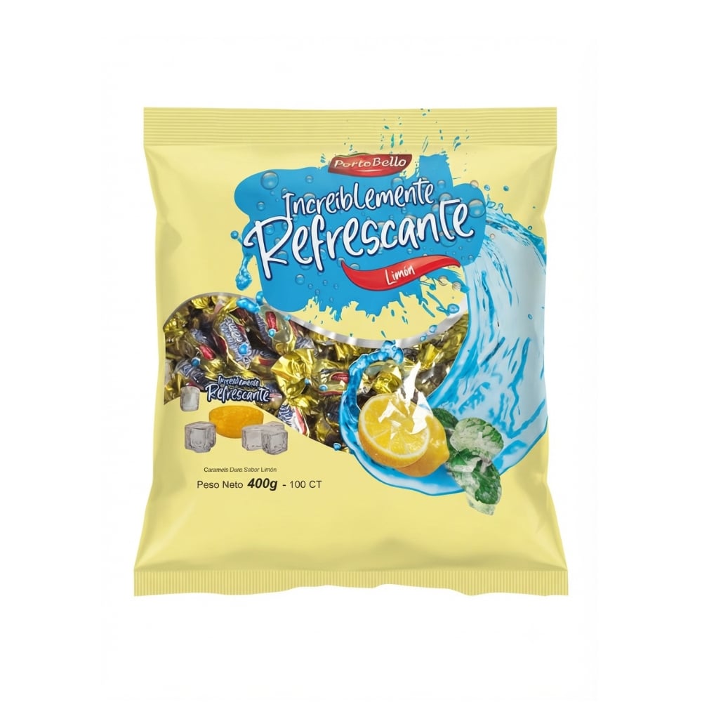 Caramelos duros sabor limón PortoBello (400 g / 14.10 oz) - Imagen 1