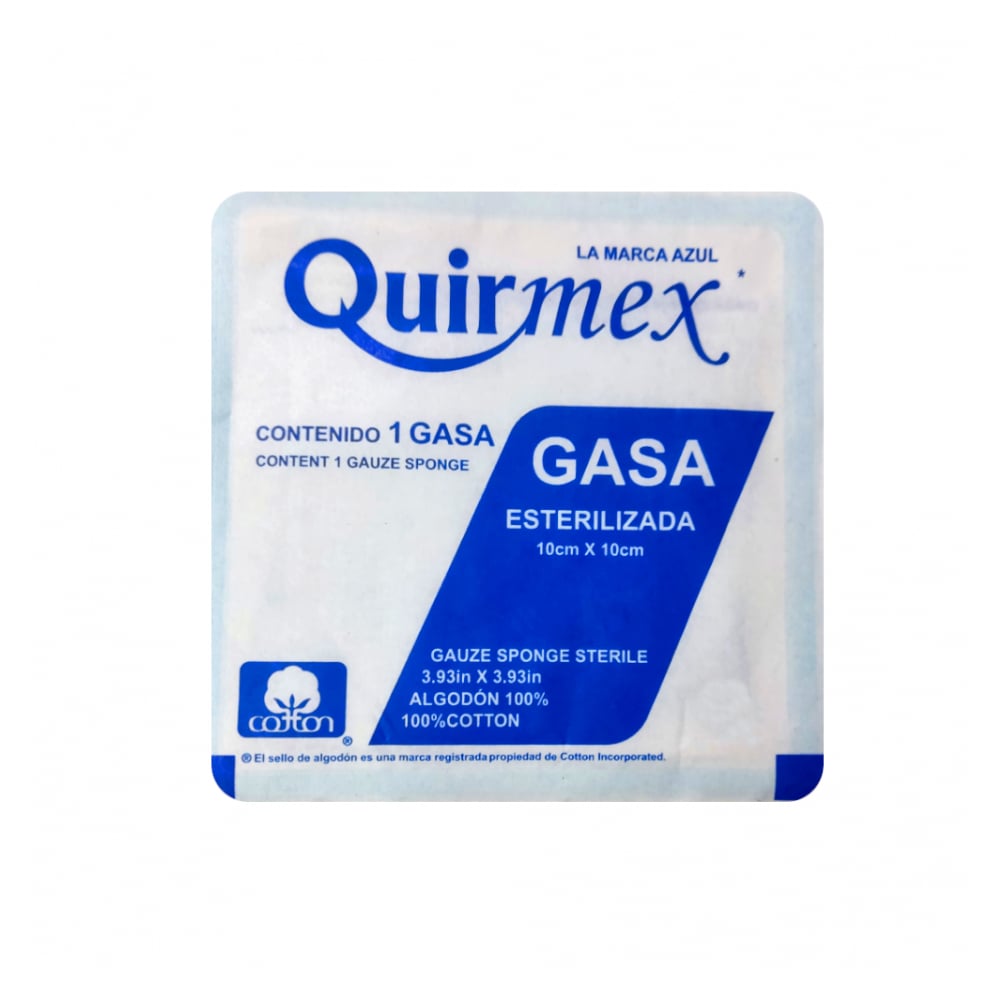 Gasa esterilizada de 10 cm x 10 cm Quirmex - Imagen 1