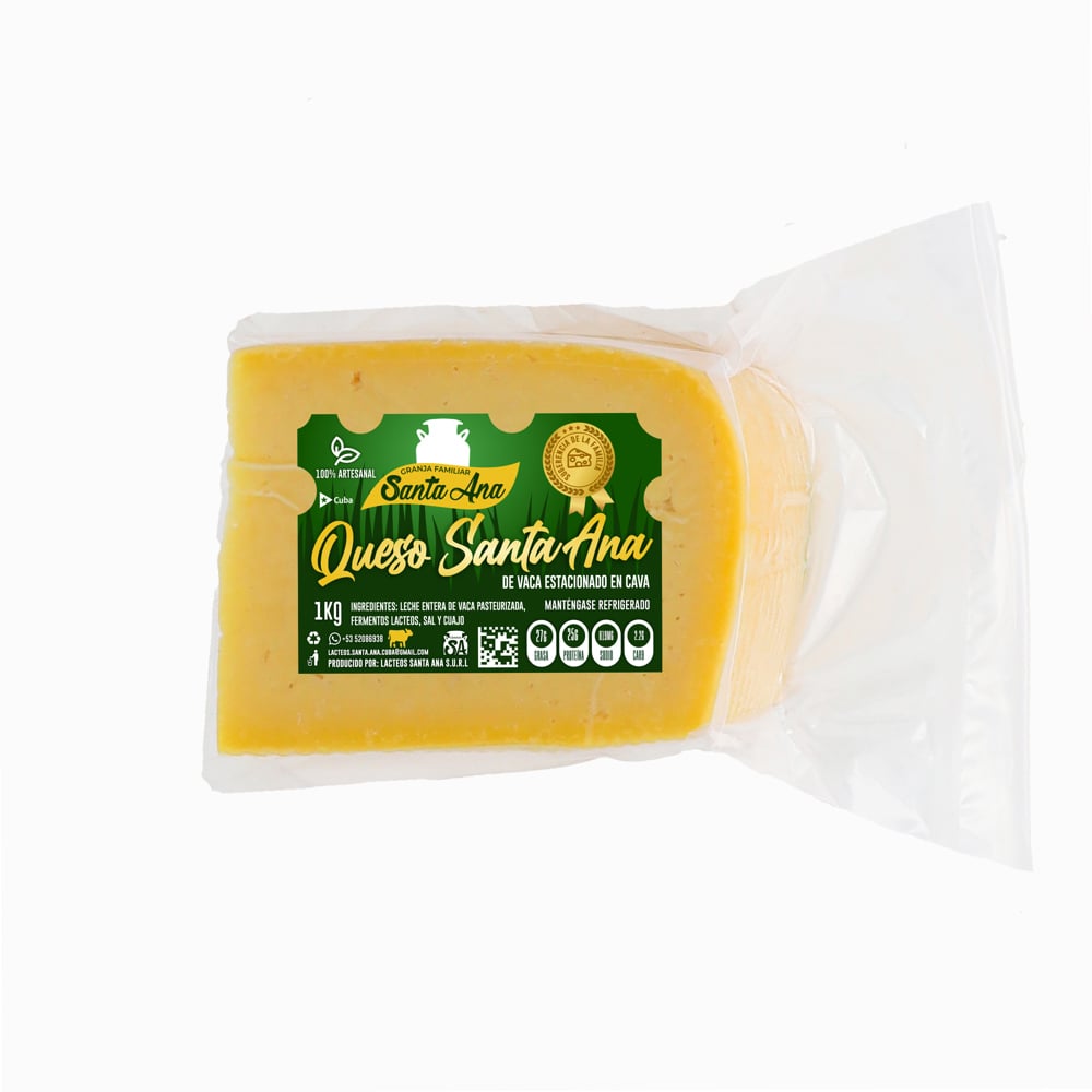 Queso curado Santa Ana (1 kg / 2.2 lb) - Imagen 1