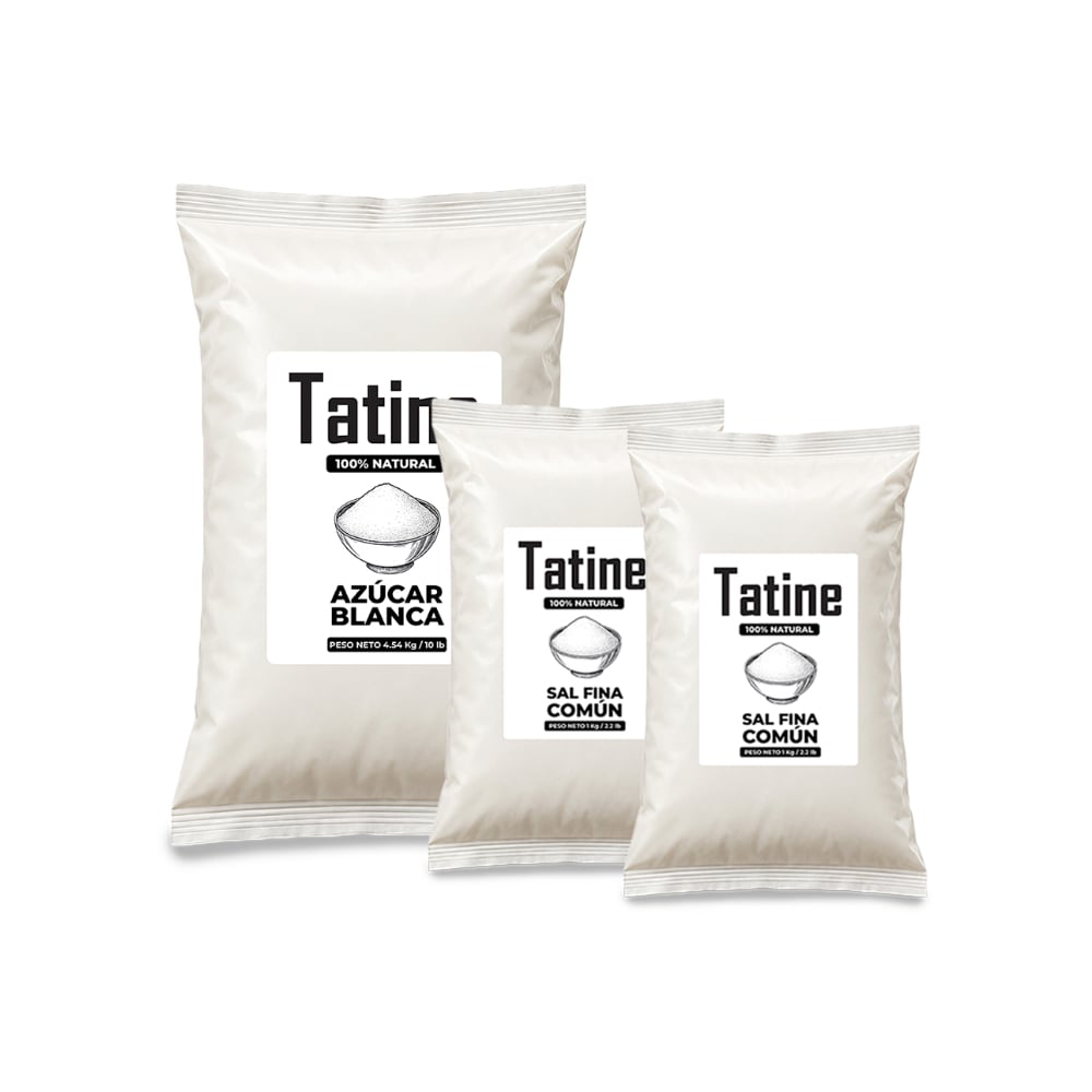 Combo dulce y salado Tatine #4: Sal fina común Tatine + Azúcar blanca Tatine - Imagen 1