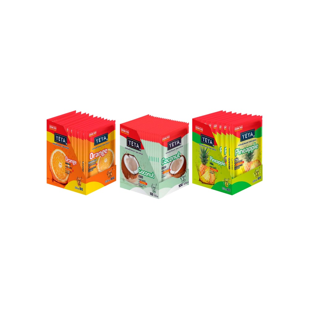 Refresco instantáneo sabor: coco + piña + naranja - Imagen 1