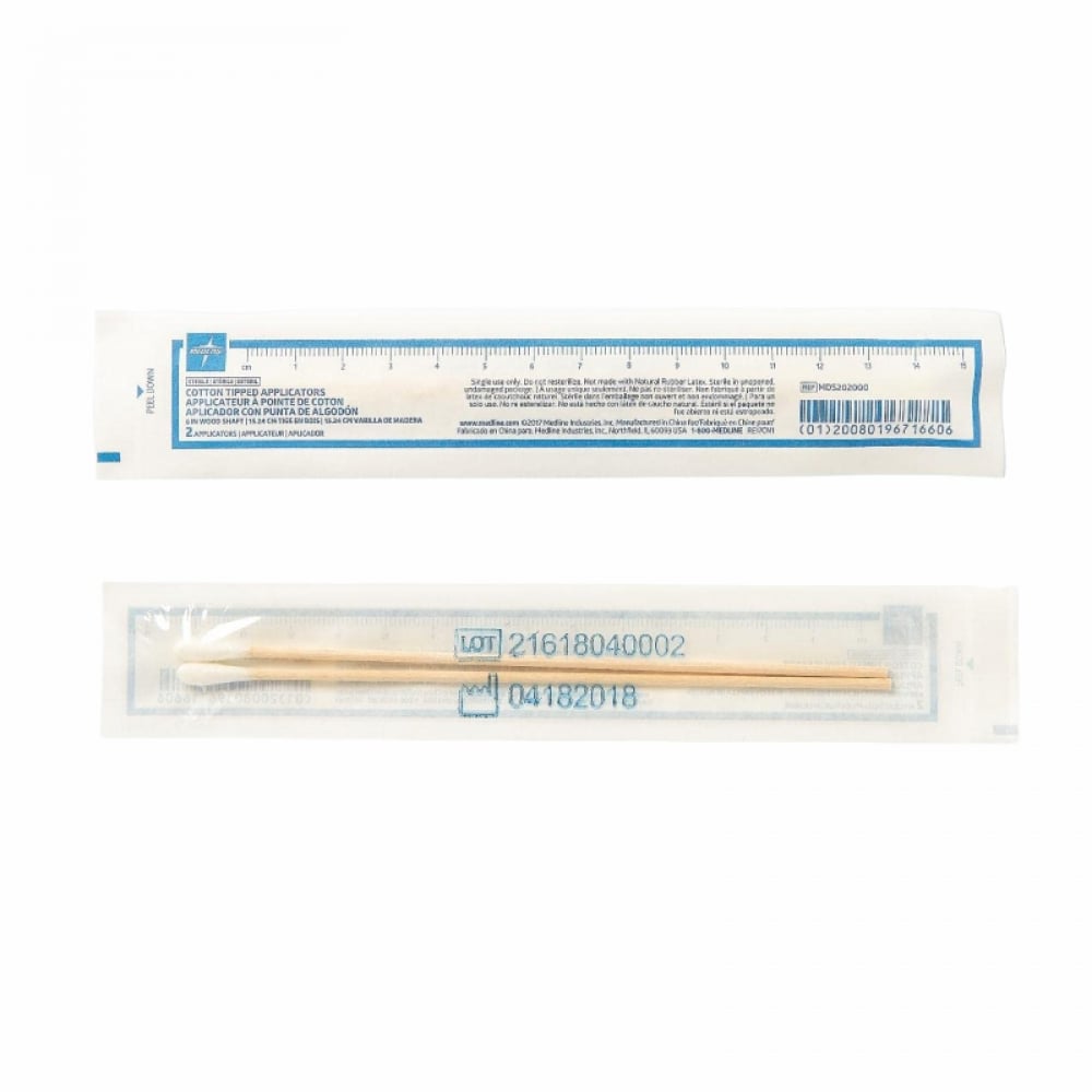 Aplicador con punta de algodón Medline (2 U) - Imagen 1