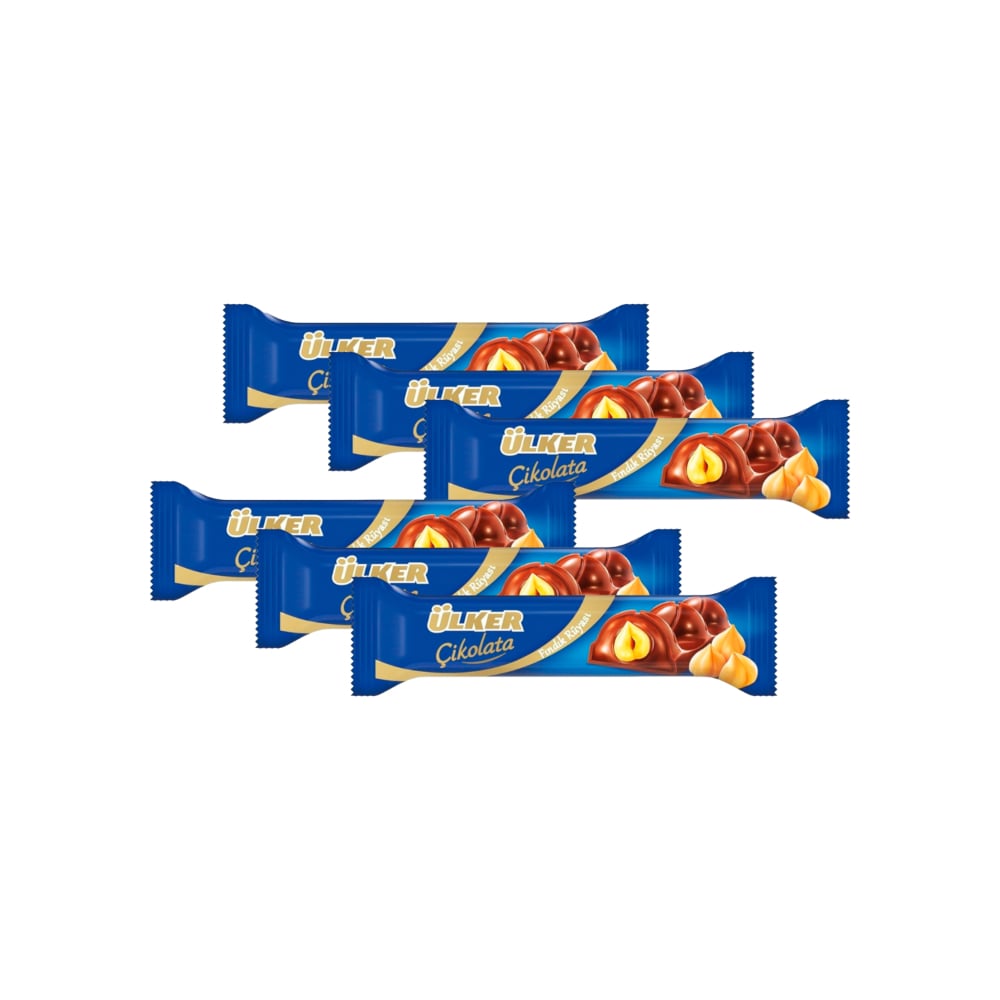 Barra de chocolate rellena de chocolate y cacao Ulker ( 6 x 35 g / 1.23 oz) - Imagen 1