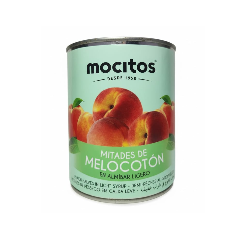 Mitades de melocotón en almíbar Mocitos (840 g / 1.85 lb) - Imagen 1