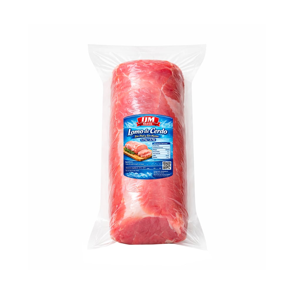 Lomo de cerdo sin piel y sin hueso IJM Maya (1.7 kg / 3.7 lb) - Imagen 1