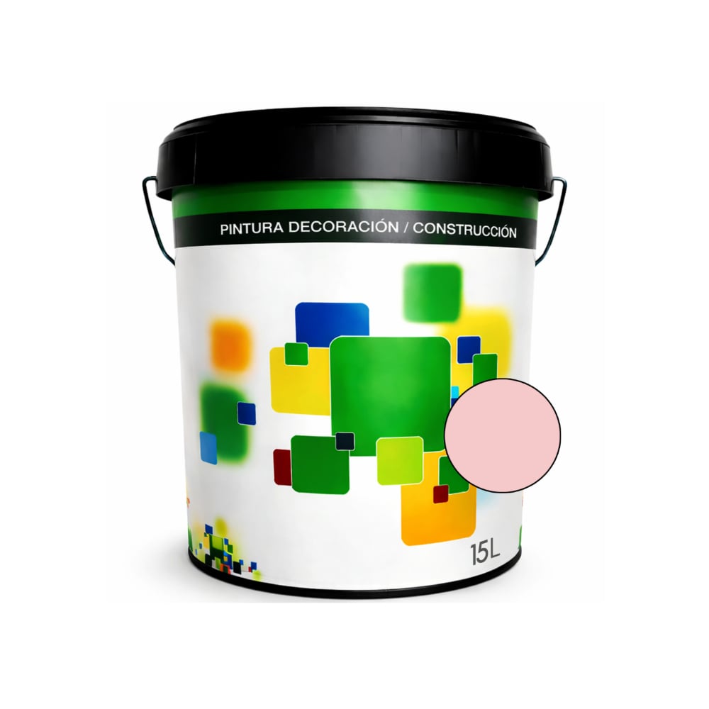 Pintura acrílica interior y exterior de color salmón claro pastel Euro Campi (15 L) - Imagen 1