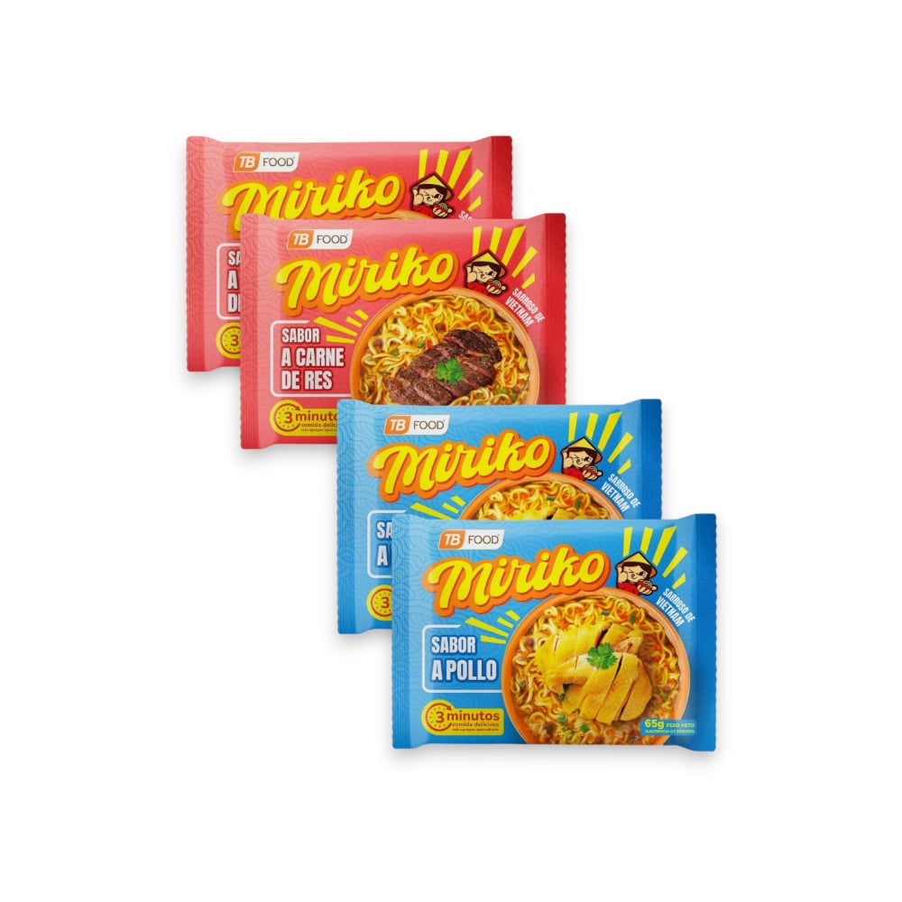 Sopa instantanea de pollo + Sopa instantanea de res - Imagen 1