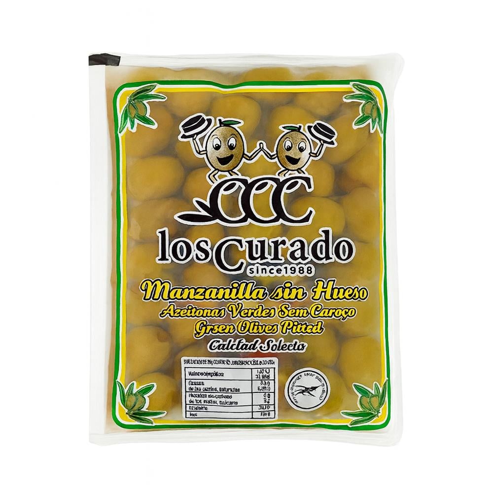 Aceitunas manzanilla sin hueso Los Curado (180 g / 6.34 oz) - Imagen 1