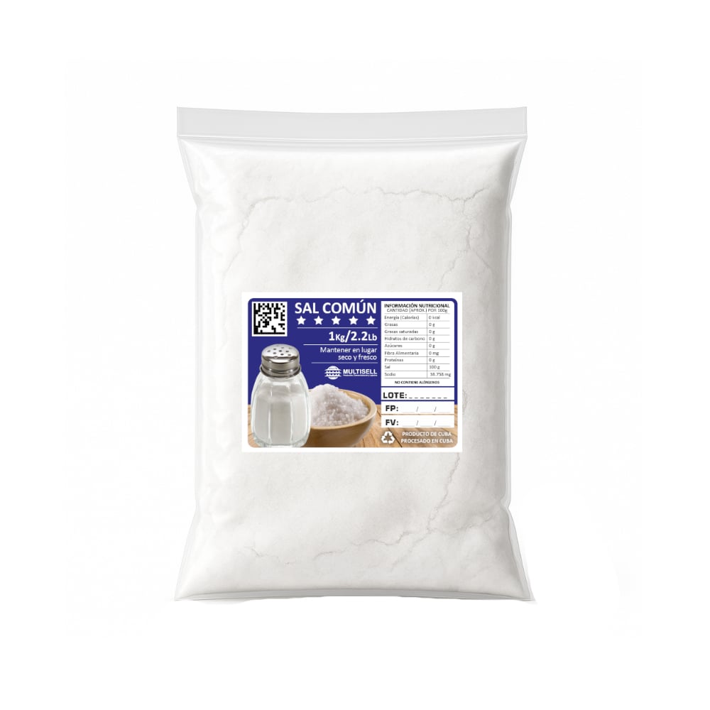 Sal común Multisell (1 kg / 2.2 lb) - Imagen 1