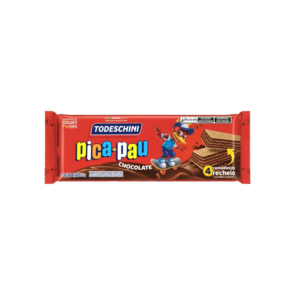 Sorbeto de chocolate pica-pau Todeschini (115 g / 4.06 oz) - Imagen 1