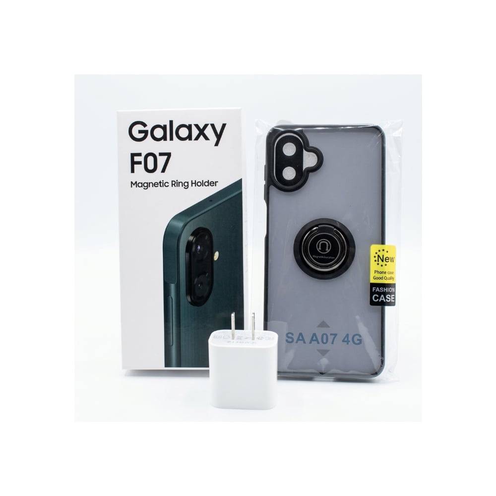 Celular 64 GB ROM / 4 GB RAM Samsung Galaxy F07 + Forro y cargador tipo C - Imagen 1