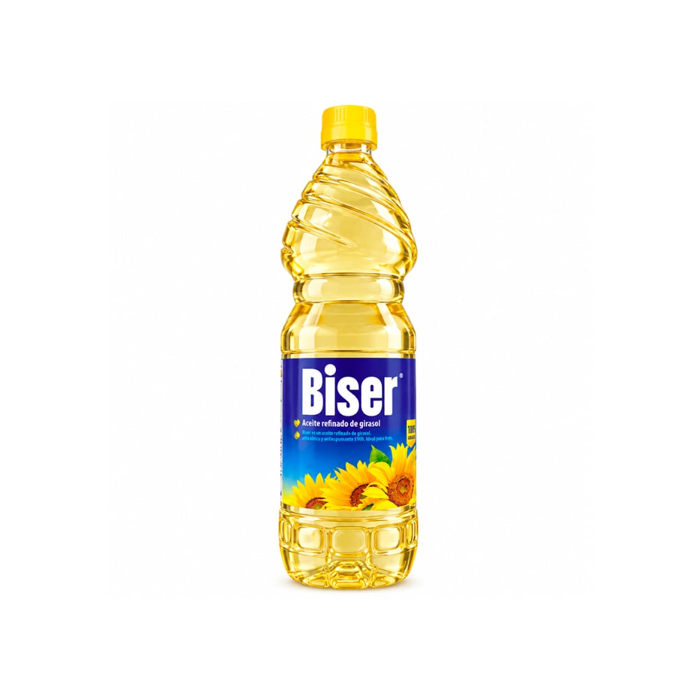 Aceite refinado de girasol Biser (905 ml) - Imagen 1