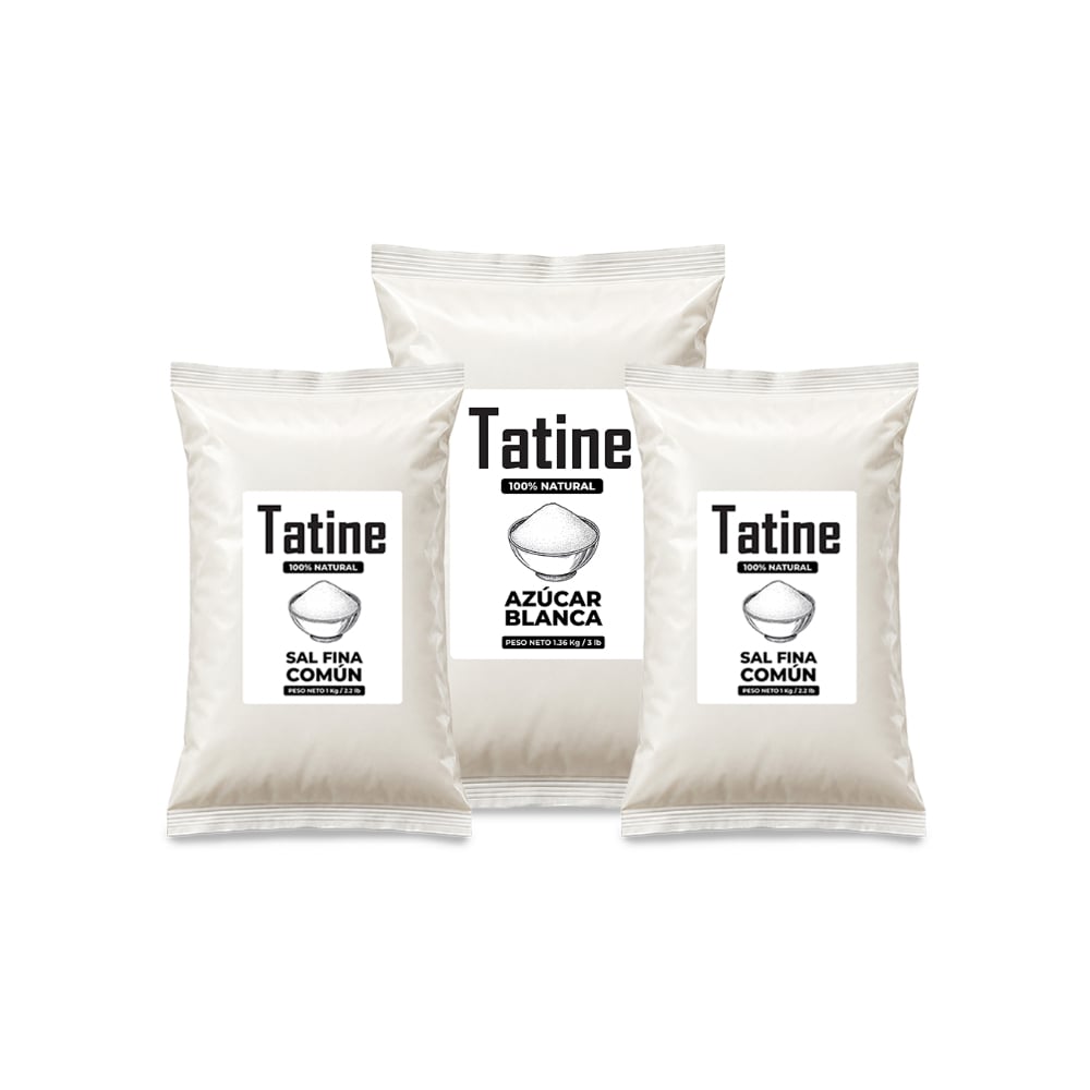 Combo dulce y salado Tatine #2: Sal fina común Tatine + Azúcar blanca Tatine - Imagen 1