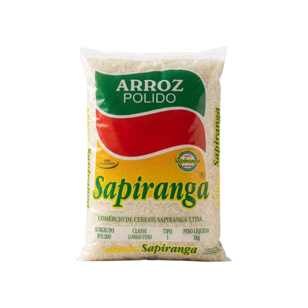 Arroz Pulido Sapiranga (1 kg / 2.2 lb) - Imagen 1