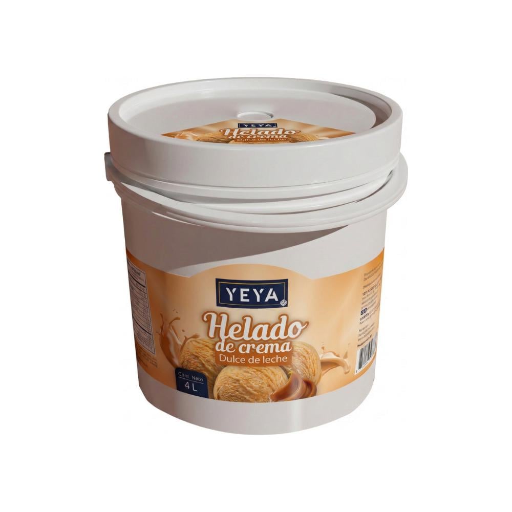 Helado de crema sabor dulce de leche YEYA (4 L) - Imagen 1