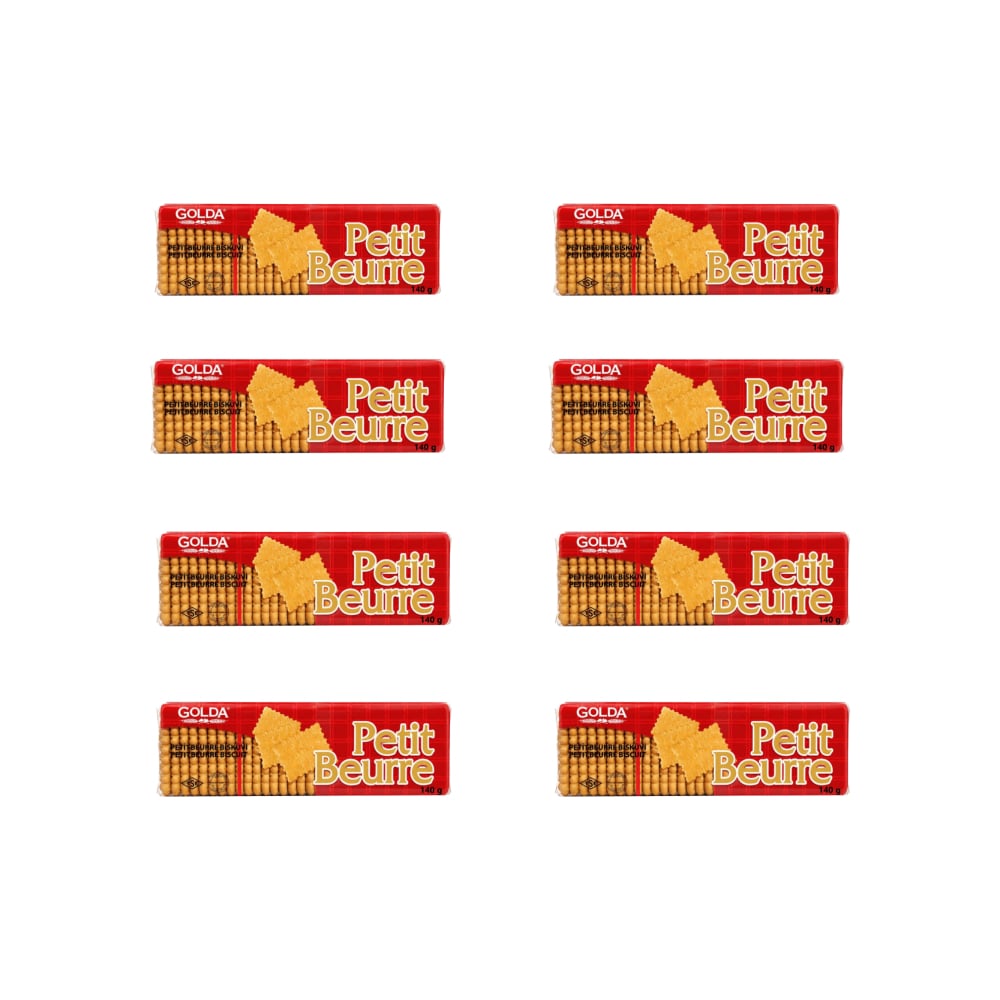 Galletas lechosas Petit Beurre Golda (8 x 140 g / 4.93 oz) - Imagen 1