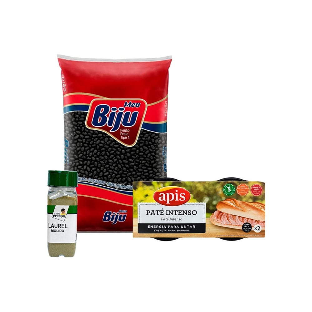 Combo: Frijoles negros + Laurel molido + Paté Intenso de hígado de cerdo - Imagen 1