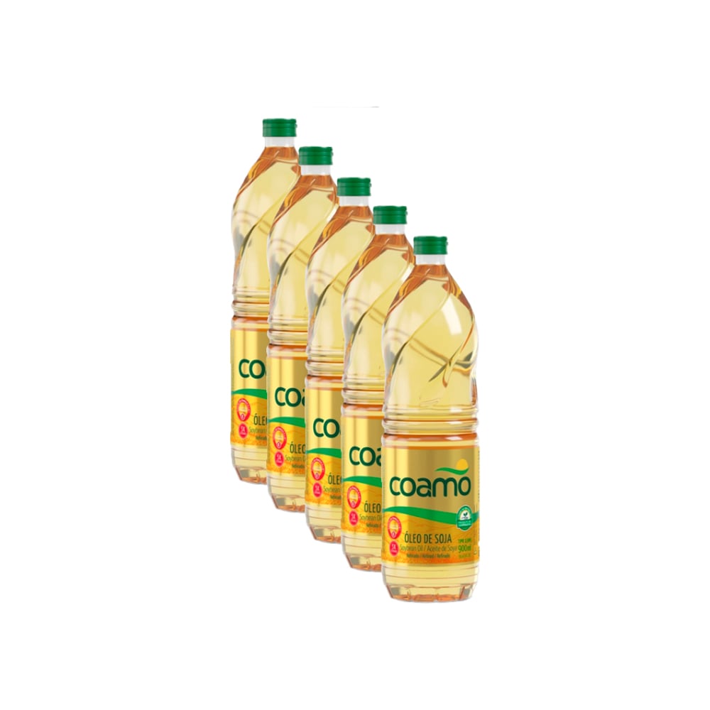 Aceite de soja refinado Coamo (5 x 900 ml) - Imagen 1