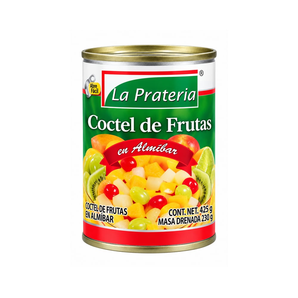 Cóctel de frutas en almíbar La Prateria (425 g / 15 oz) - Imagen 1