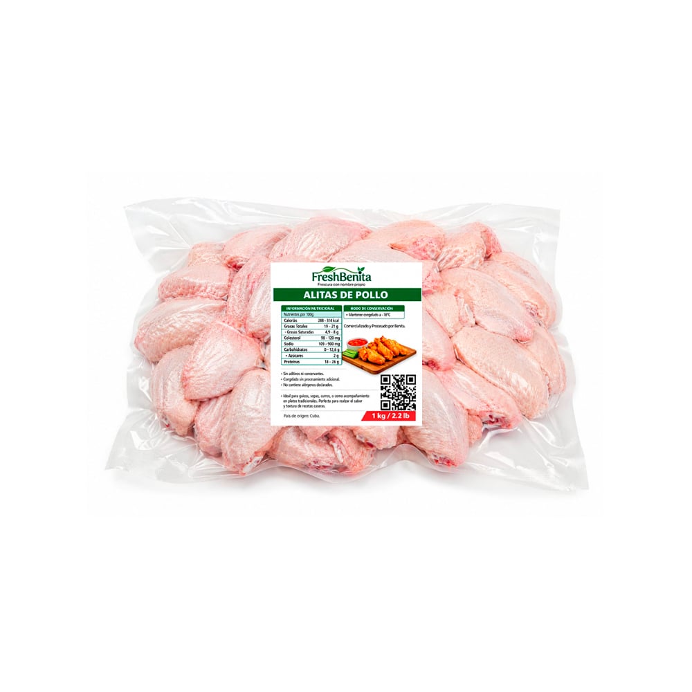 Alitas de pollo FreshBenita (1 kg / 2.2 lb) - Imagen 1